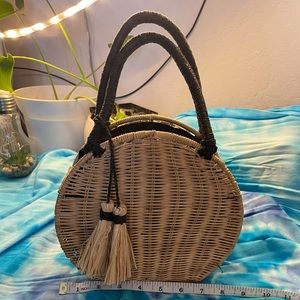 Mini straw bag